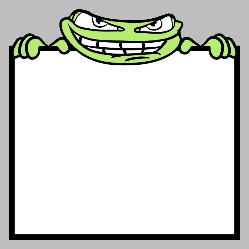frog shield hide frame text write mau
