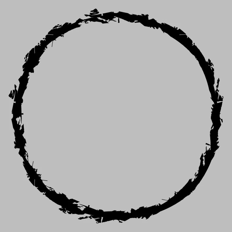 duenner ring cracked round circle round stripe line