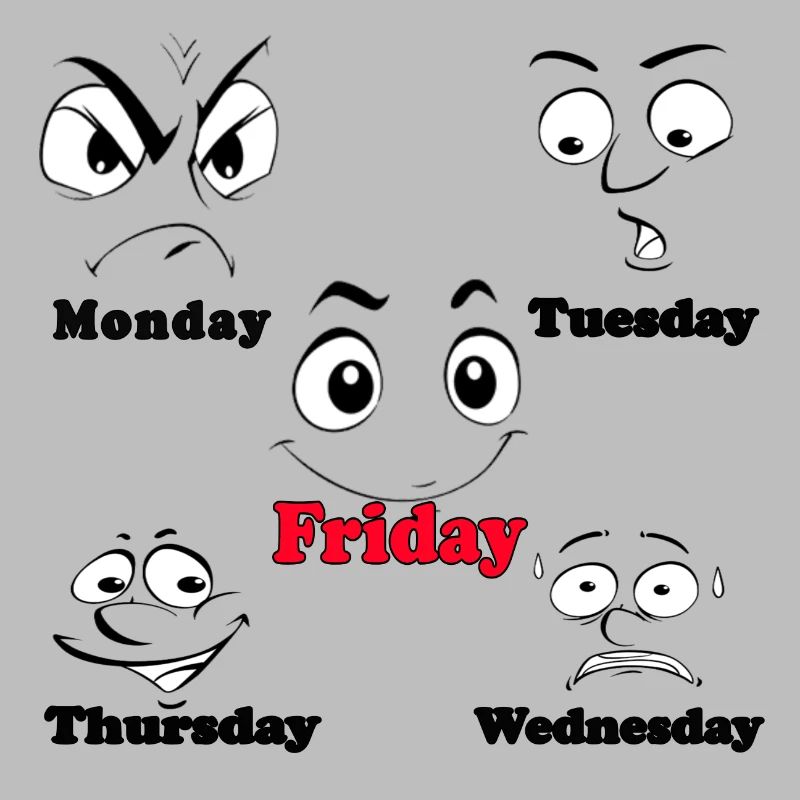 My Working Week funny fun Faces