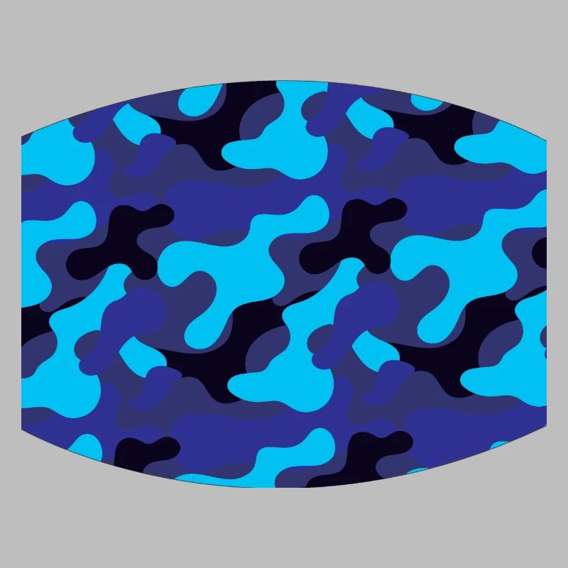 blue camouflage pattern