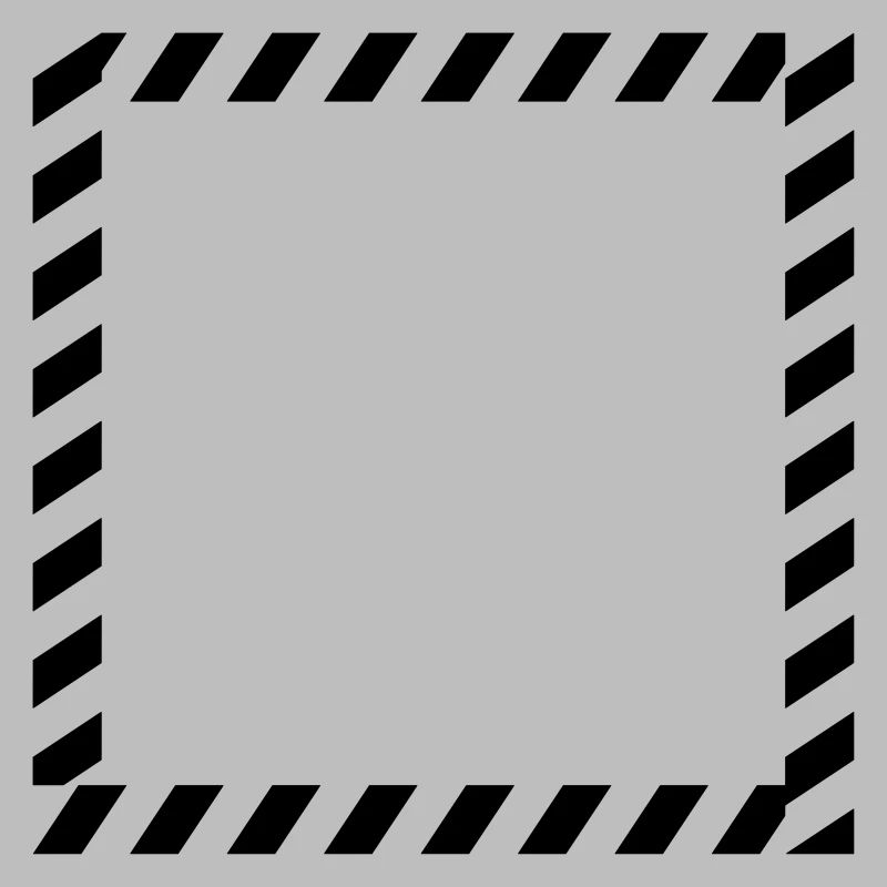 Shield frame caution tape