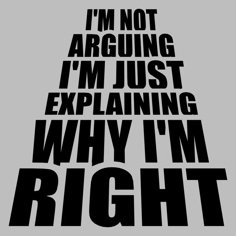 I m not arguing