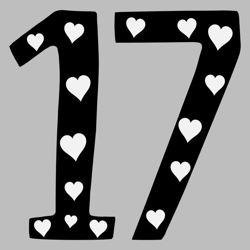 17 anniversaire avec coeur