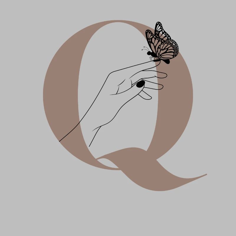 Letter Q Magic butterfly