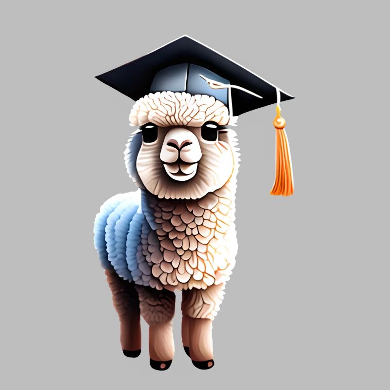 Bachelor Alpaka Schulabschluss Studium Absolvent