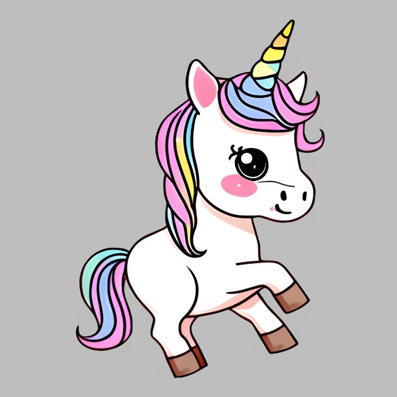 buntes Einhorn Fabeltier Mädchen süße Einhörner