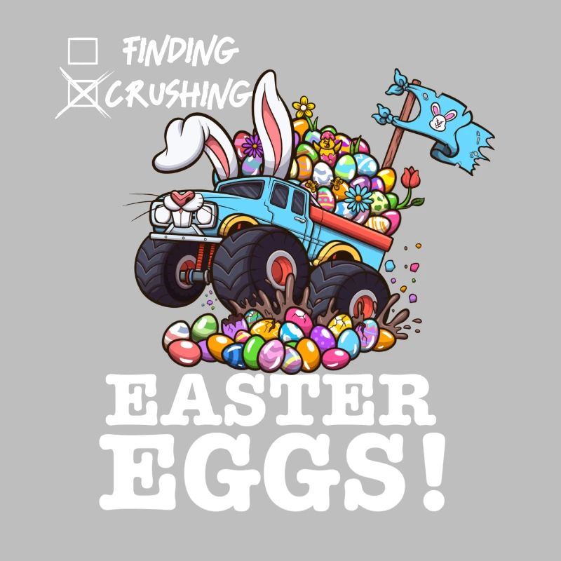 Crushing Easter Eggs Monster Truck