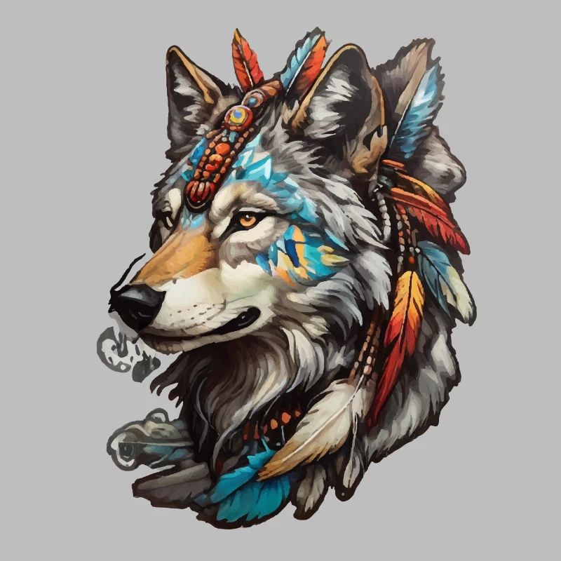 Wolf Indianer