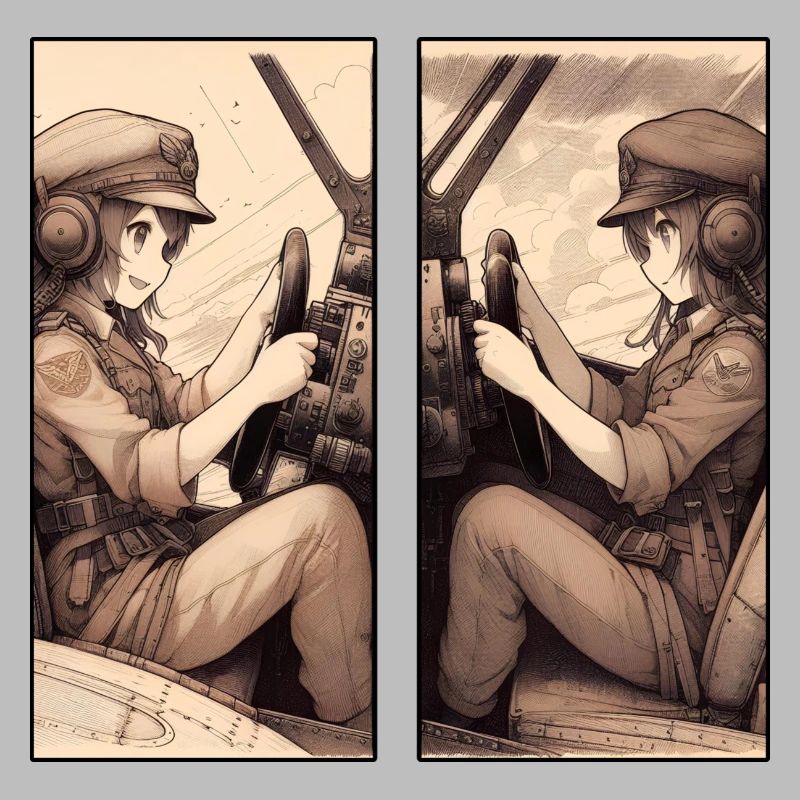 Manga Twin Fly Fighter