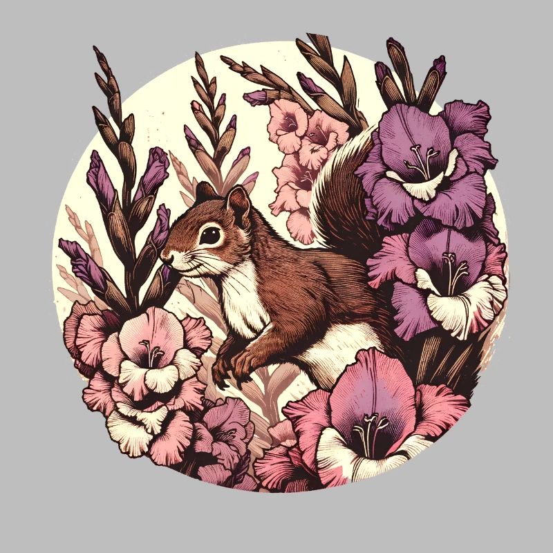 Gladiolen-Eichhörnchen
