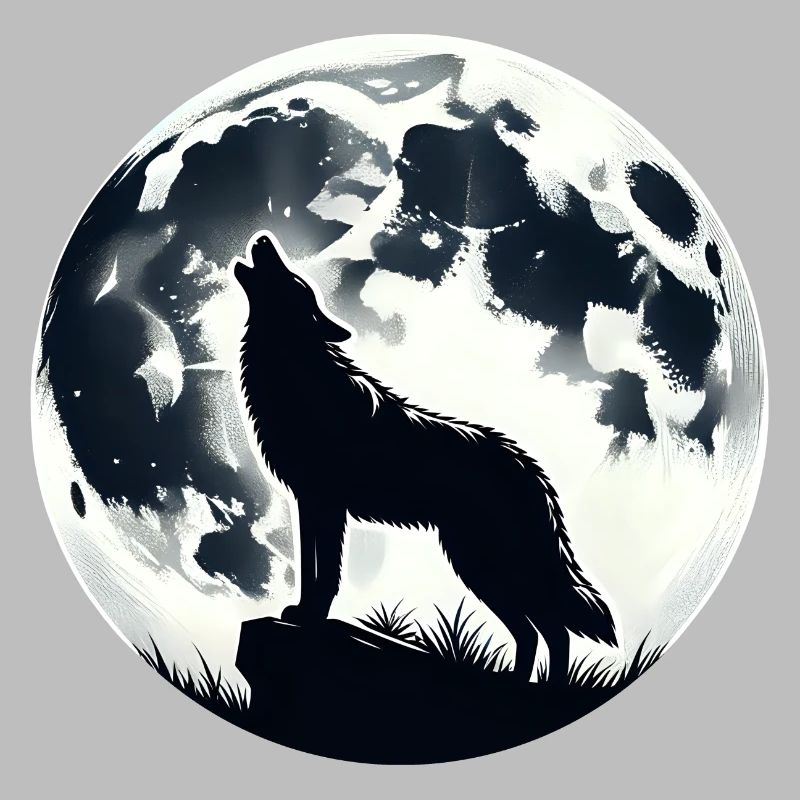 Wolf Howling At Moonlight