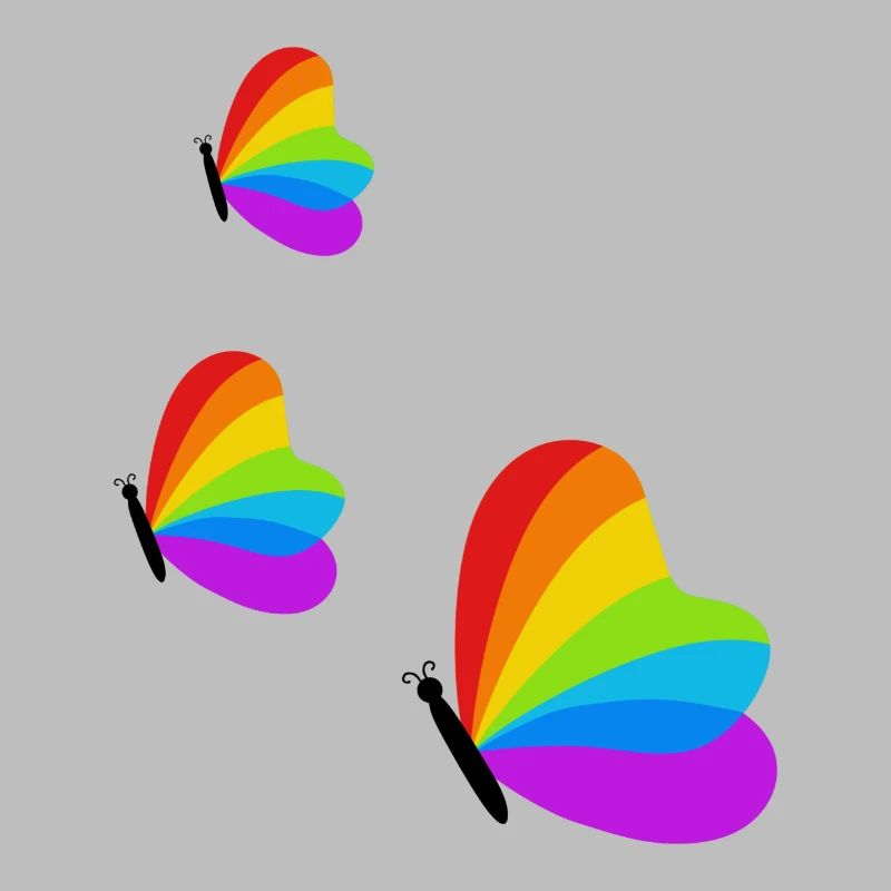 Pride-Schmetterlinge