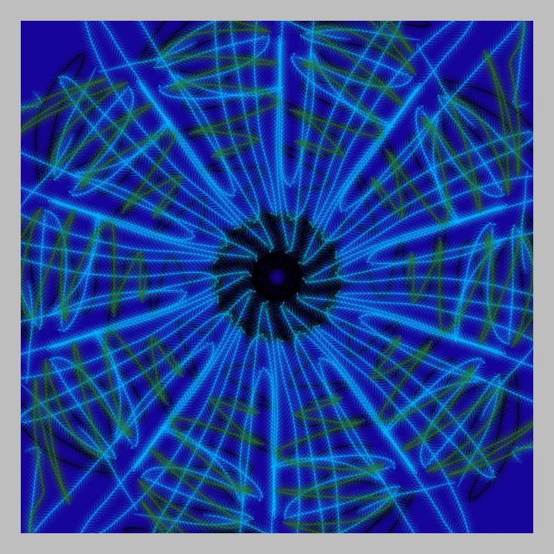 Blue abstract design