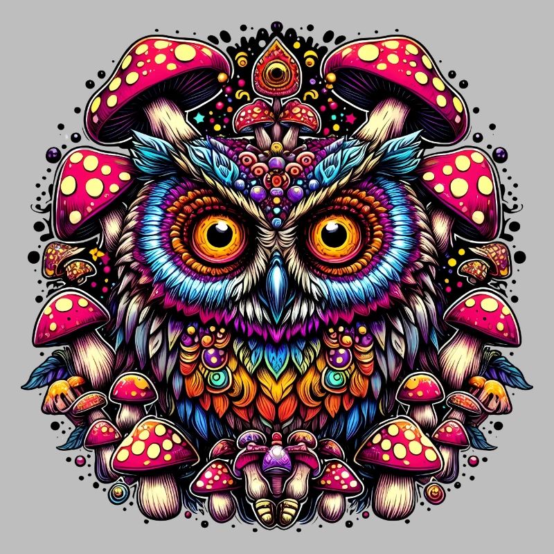Psychedelic Owl