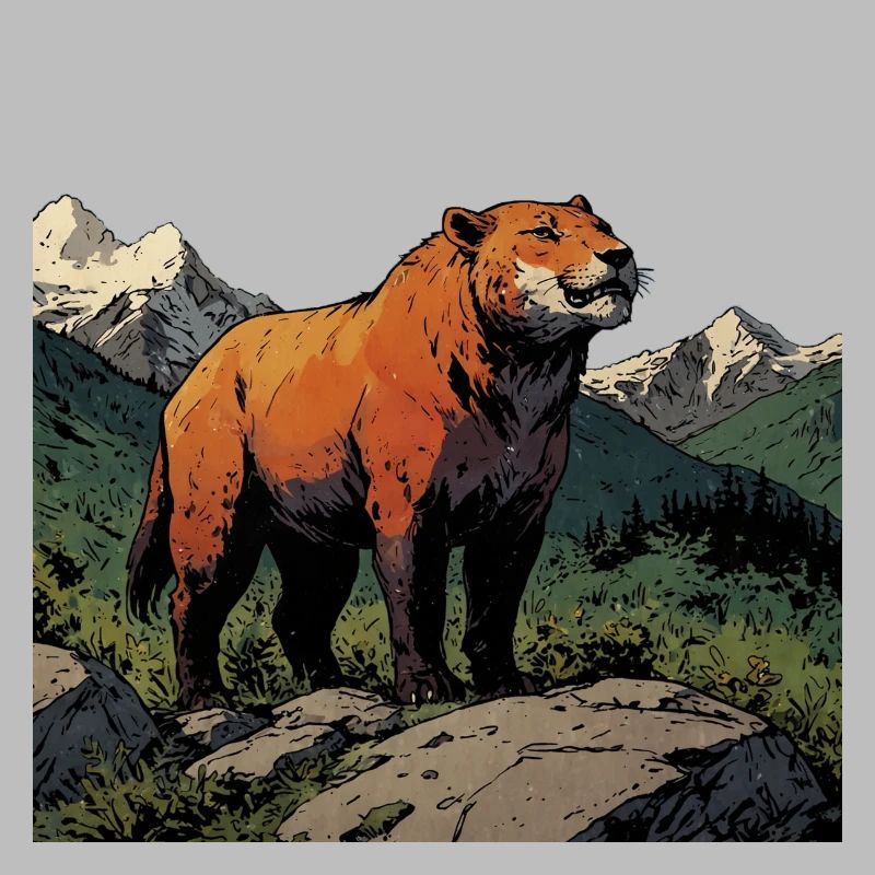 Tiger Comic Style