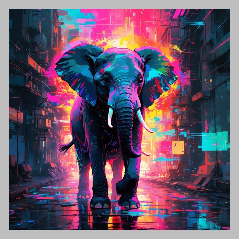 Neon Elephant
