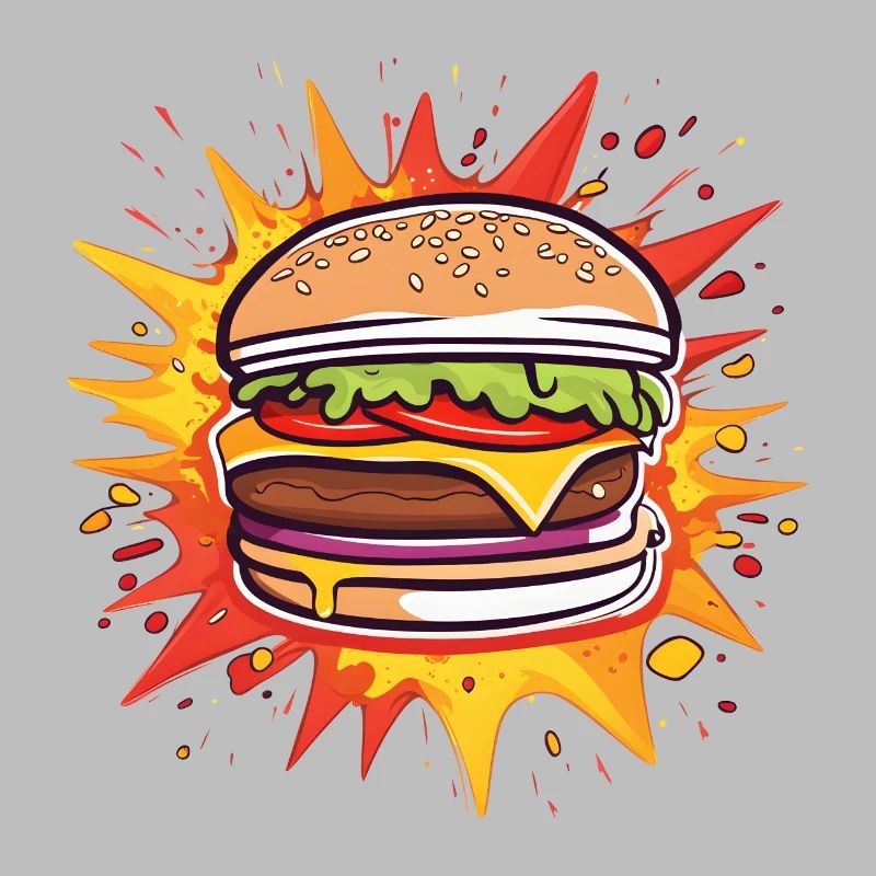 Burger mit vollem Geschmack