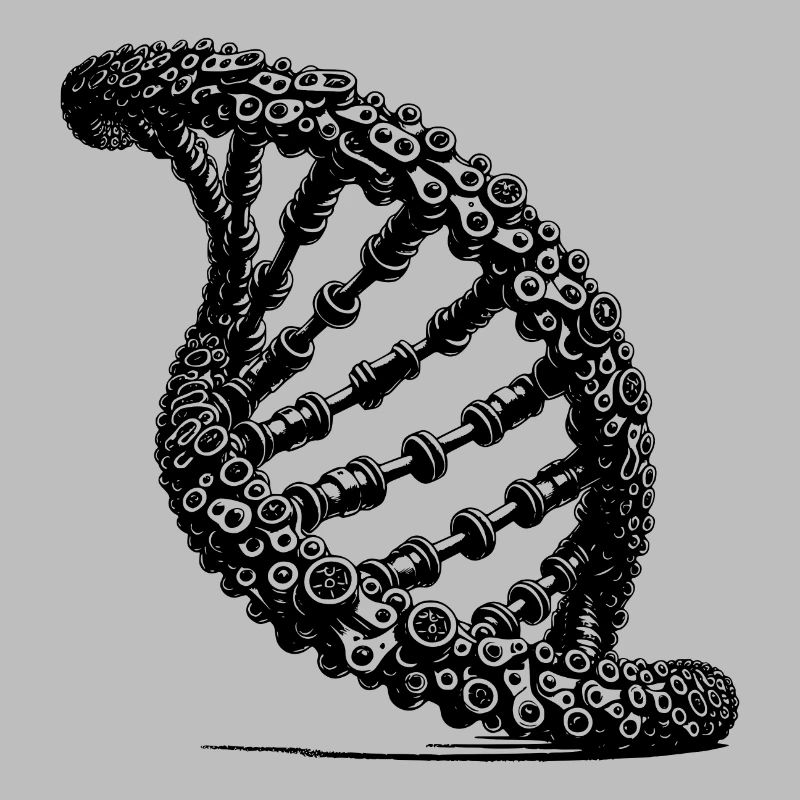 DNA Chain Twisted Technique Chain Links
