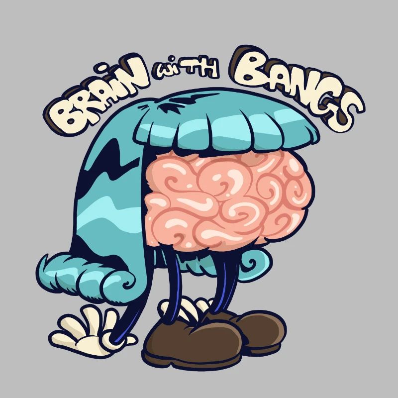 brain with bangs