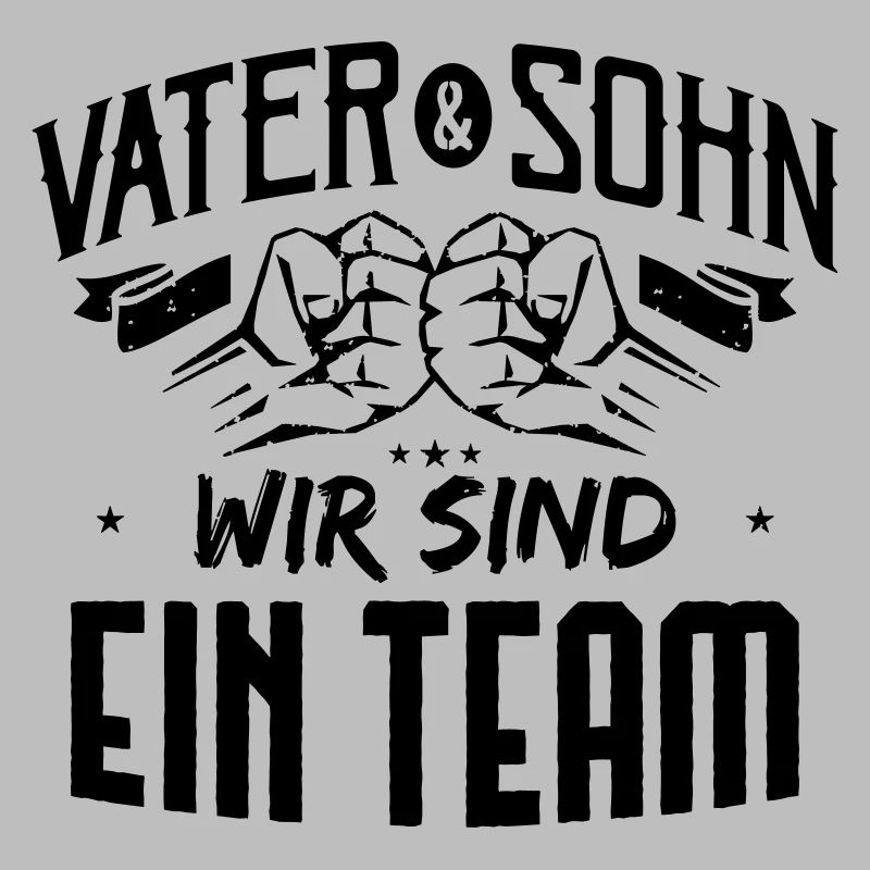 Vater und Sohn wir sind ein Team