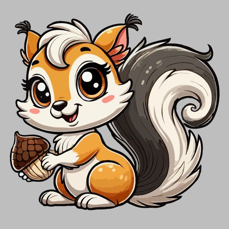 Mädchen Eichhörnchen