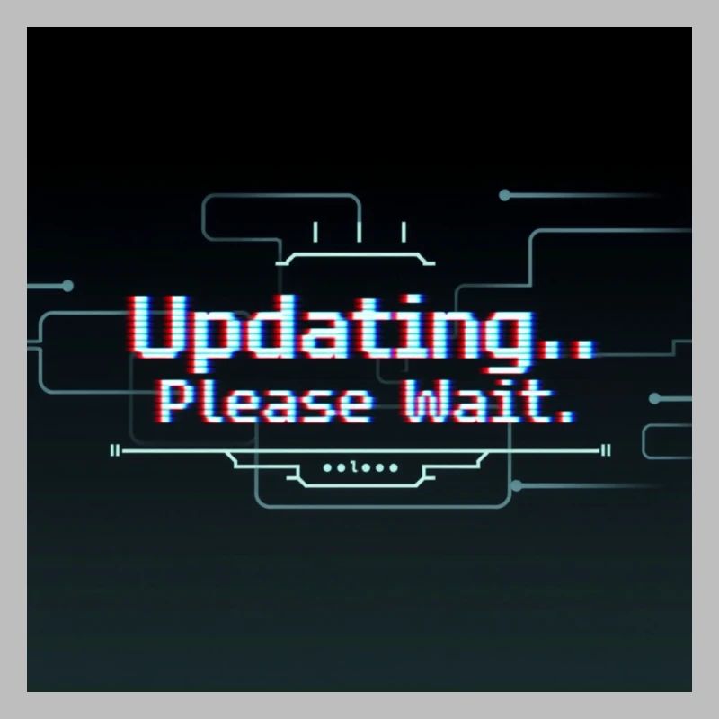 Glitch Update Ladebildschirm