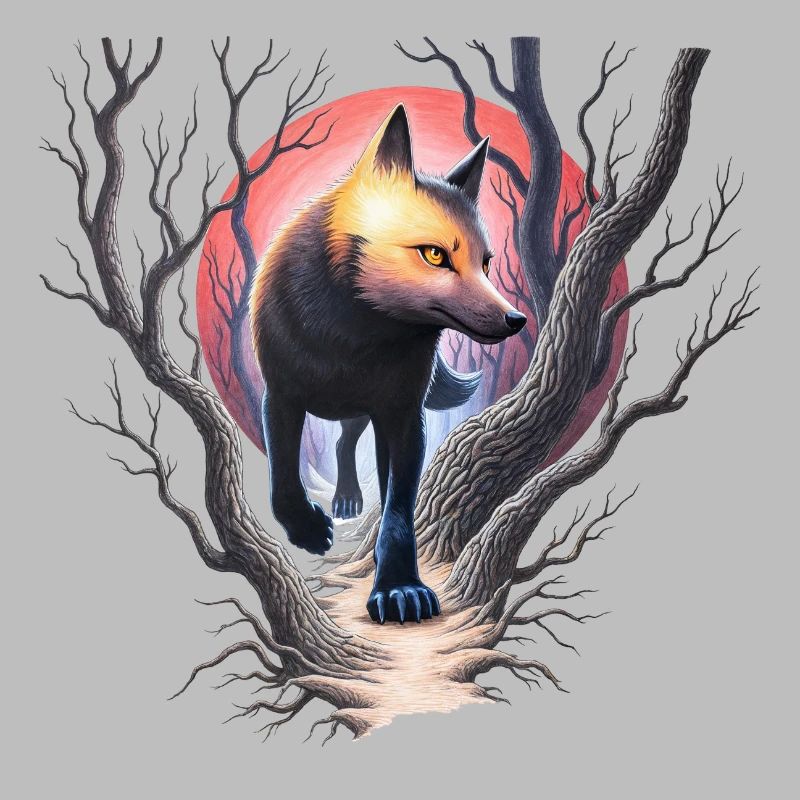 Fuchs auf der Jagd