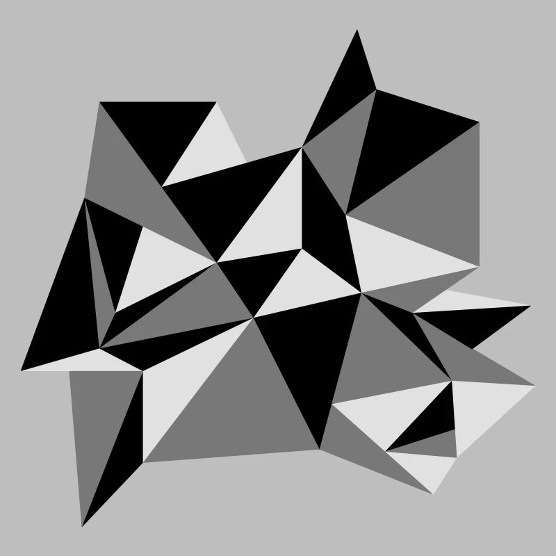 forme modèle triangles conception origami cool papier 3c