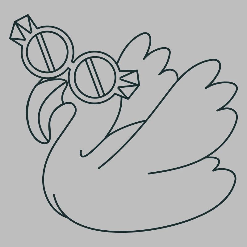 Flamingo mit kühler Brille