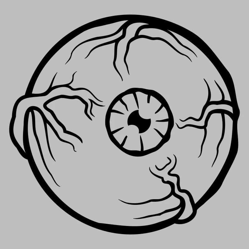 Horror eye large pupil