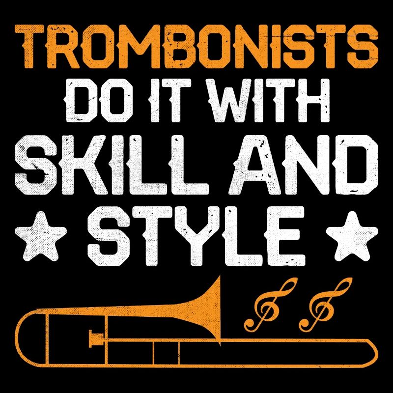 Trombonist Trombone Player Marching Band Trombone