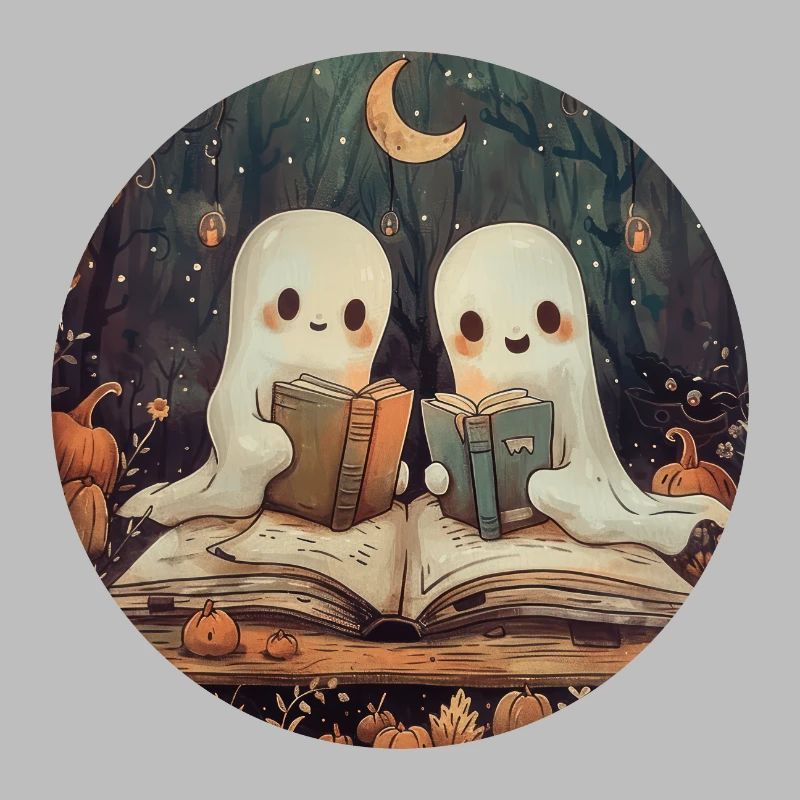 Ghosts, Reading, Book, Library, Halloween