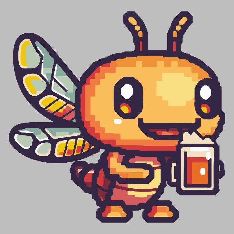 Libelle Pixel Bier