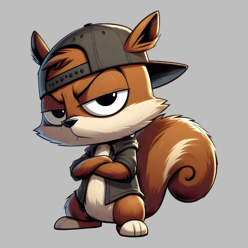 Eichhörnchen Hiphop Kappe