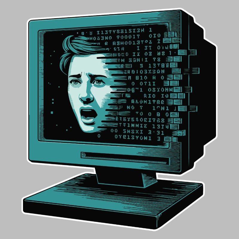 IA rétroglitch Retroglitch Computer Terror