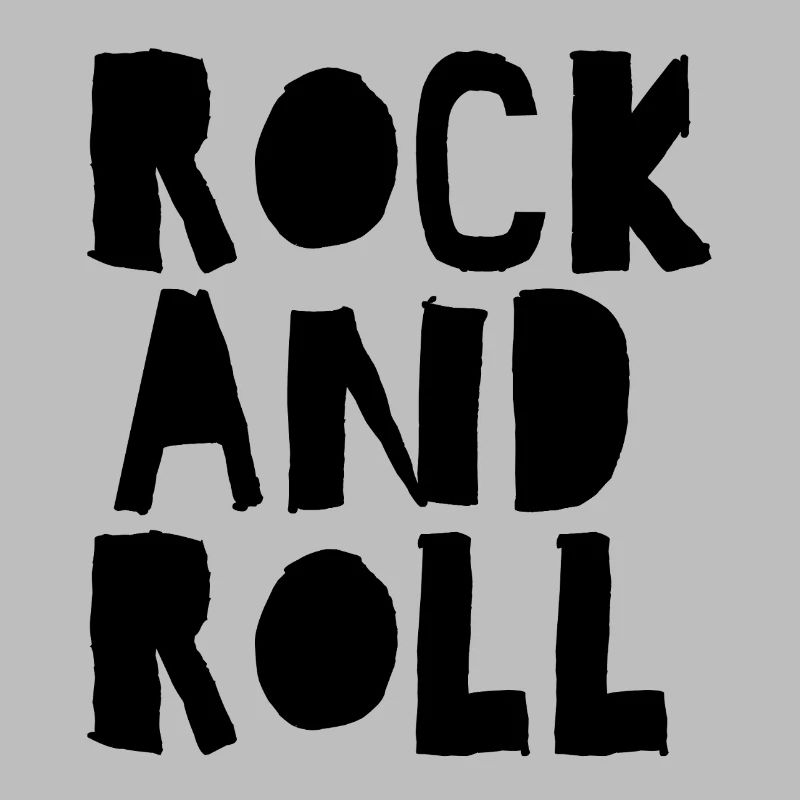 Rock'n'Roll-Logo mit Distressed