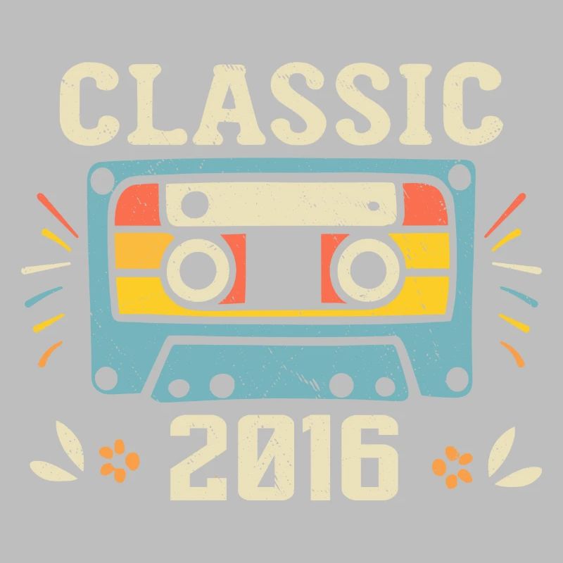 Vintage 2016 Cassette D'anniversaire Rétro 2016
