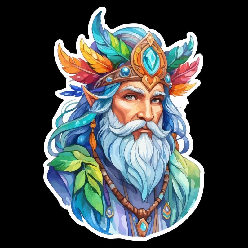 Druide Wasserfarben