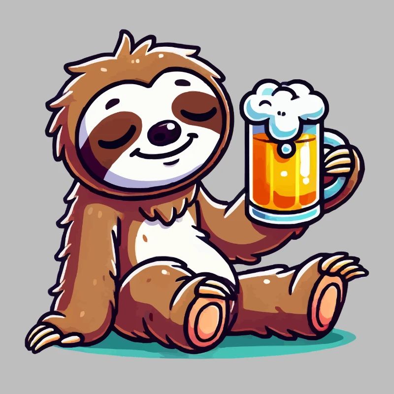 faultier bier comic