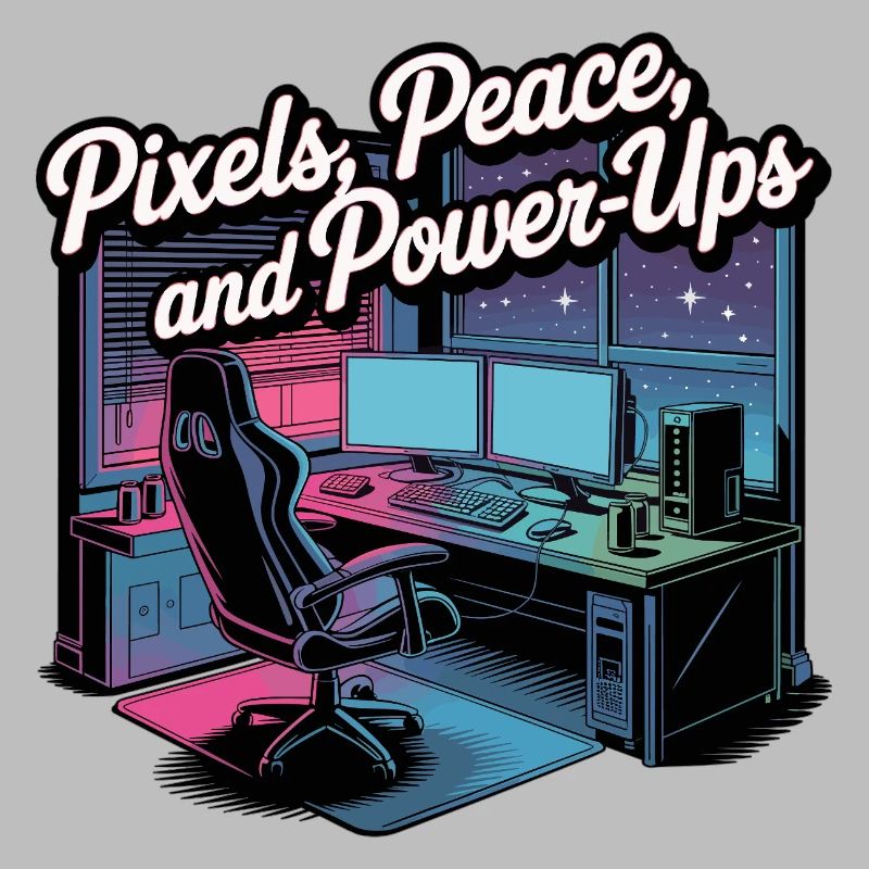Pixels, Peace & Power-Ups – Gaming-Setup