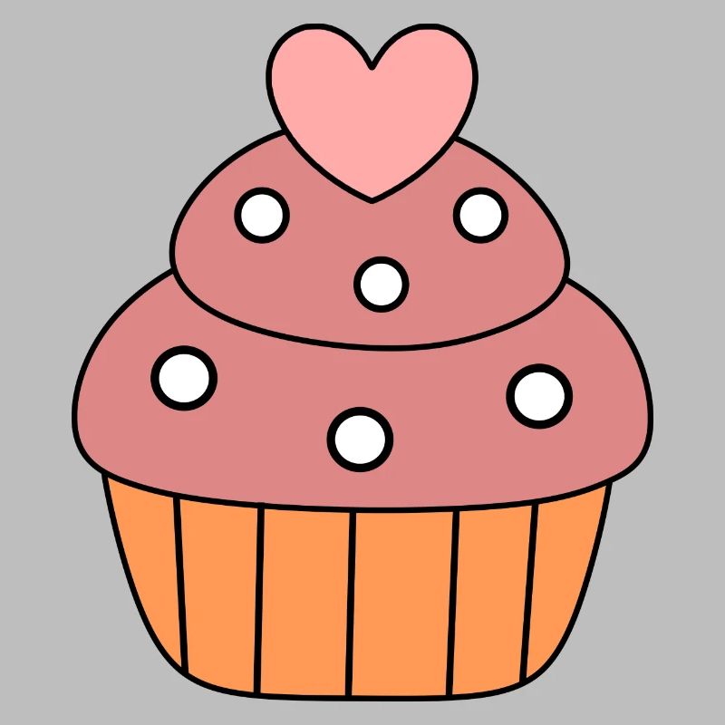 kochen backen Herz Kuchen cupcake bunt Geschenk