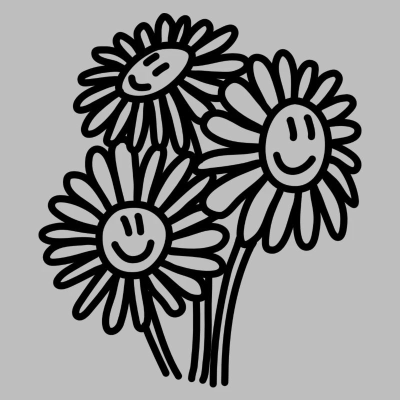 Fleurs heureuses