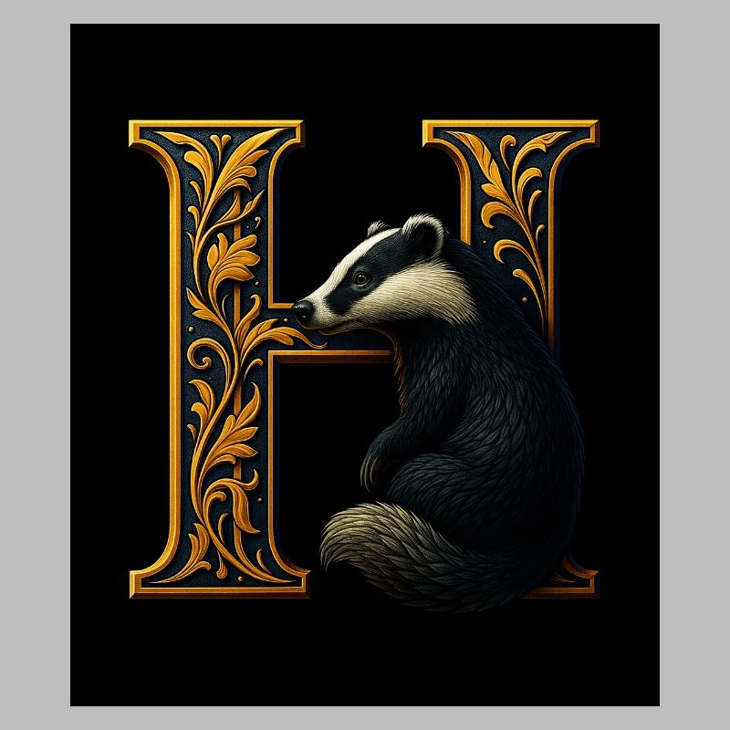 H – Magic Ornament with Badger