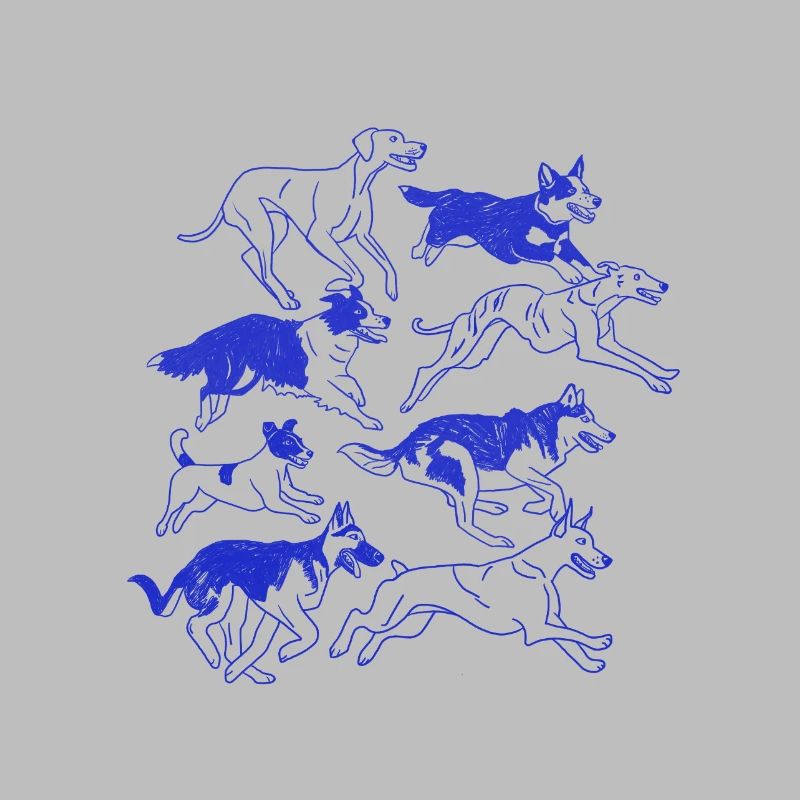 Dynamic Dog Silhouette Pack