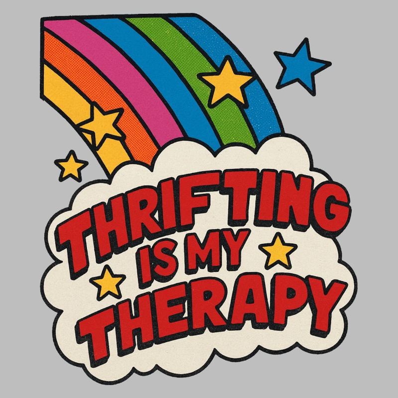 Thrifting Therapy Rainbow Patch