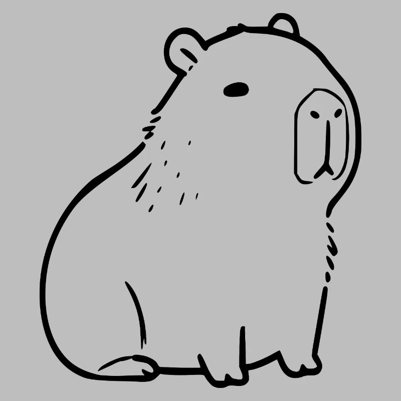 Capybara capybara black