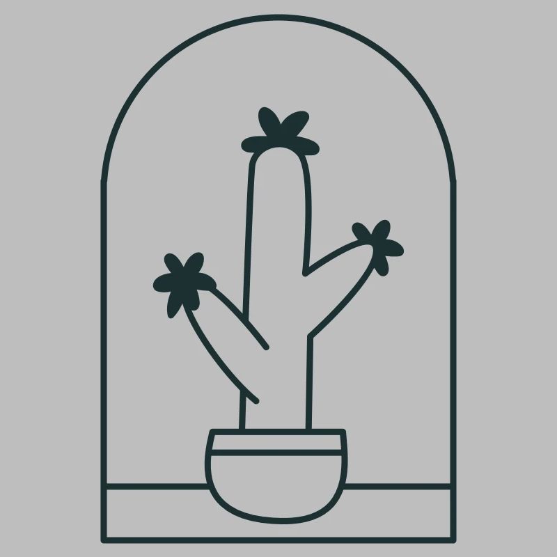 Cactus mignon dans un pot debout