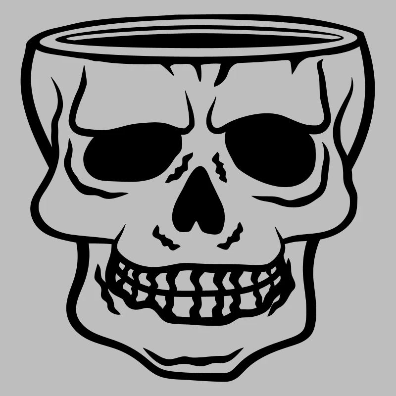 Cup Skull Horror Halloween