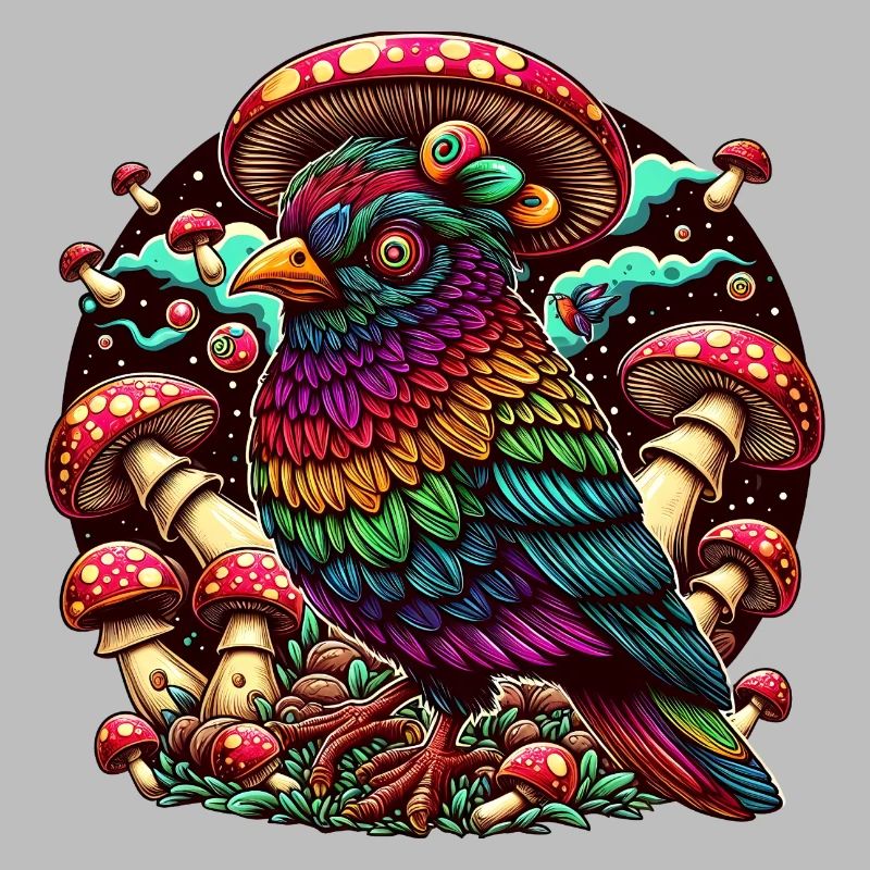 Psychedelische Eule
