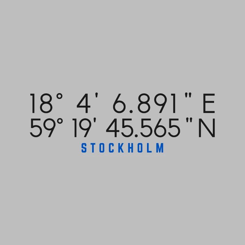 Stockholm Coordinates Chart